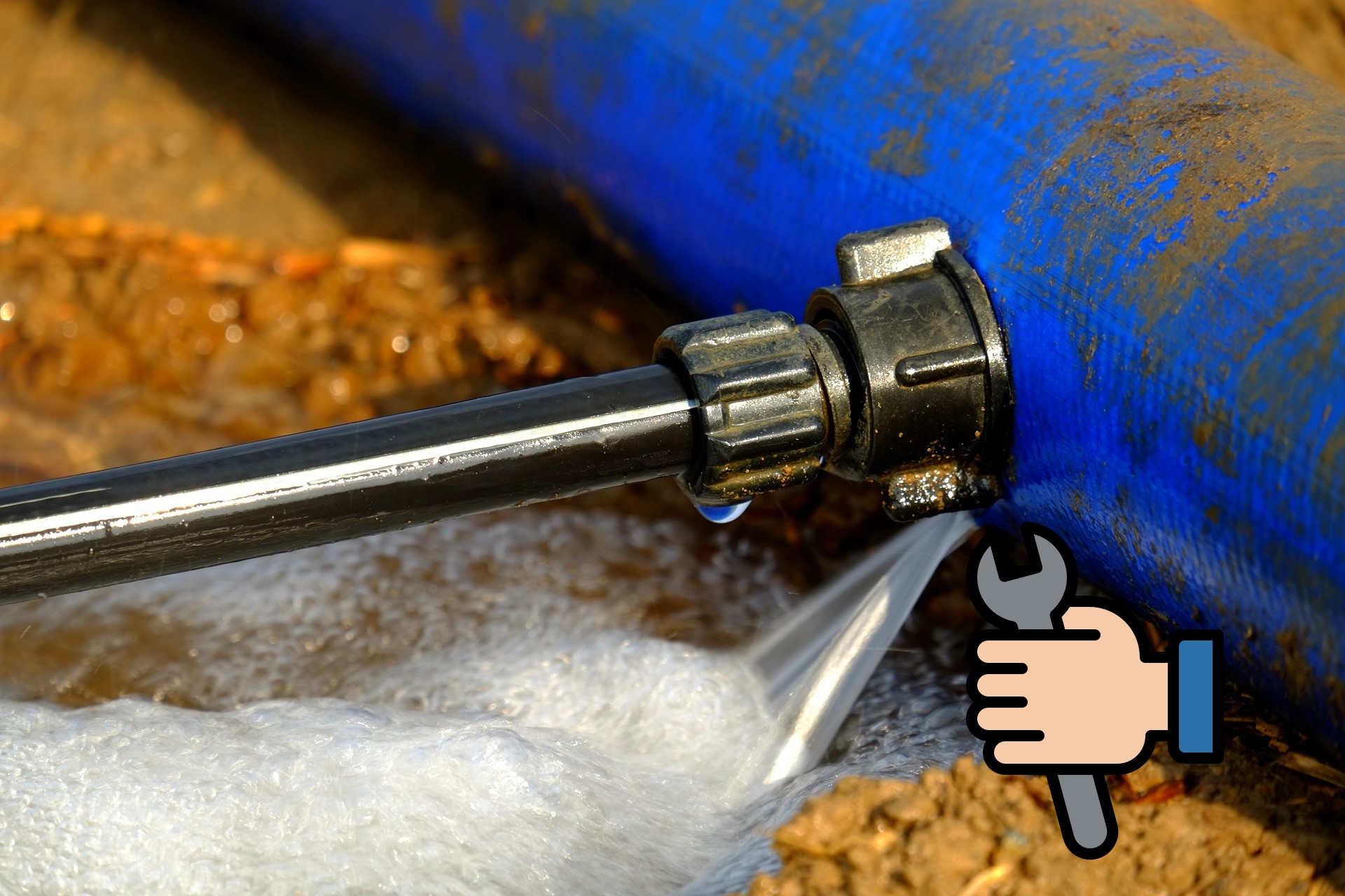 Cómo tapar una fuga de agua con presión